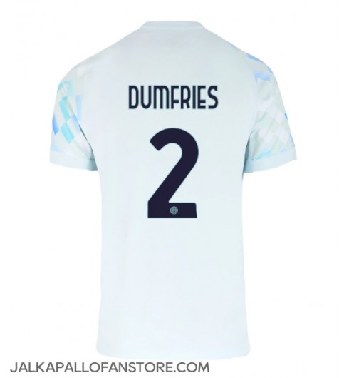 Inter Milan Denzel Dumfries #2 Vieraspaita 2025-26 Lyhythihainen Inter Milan Denzel Dumfries #2 Vieraspaita 2025-26 Lyhythihainen